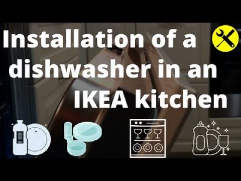 Ikea dishwasher installation in an Ikea kitchen