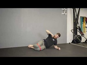 Side plank clamshell avec élastique