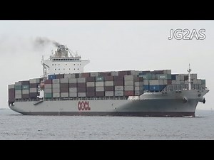 Shipspotting Japan - MV OOCL NAGOYA コンテナ船 大阪港 OSAKA 2021FEB