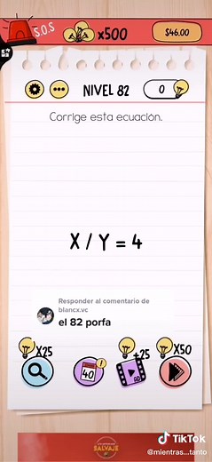 Cómo pasar el nivel 82 de Brain Test: guía completa