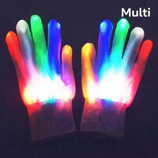 LED Rave Skull Finger Gloves – Light up Skeleton Gloves for Rave Party, Stage Performance, Halloween & Christmas Costume - Etsy
