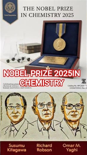 NOBEL PRIZE 2025 IN CHEMISTRY __ #short