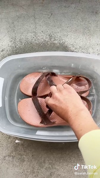 Reviving Pink Chacos: My Laundry Stripping Process