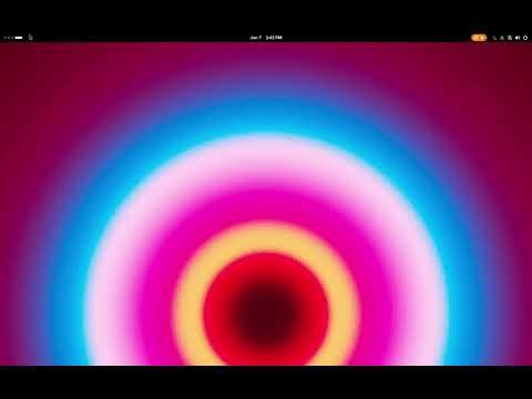 System Monitor, CPU, Cache, Swap, Network rx/tx. Arch Linux VM