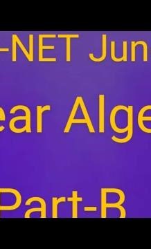 CSIR-NET Linear Algebra June-25 Part-B