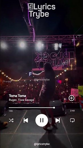 Ruger ft Tiwa Savage - Toma Toma (Lyrics)