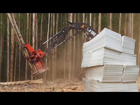 Paper Amazing Making Process , How paper is made in Factory ,Modern Paper Processing Machines