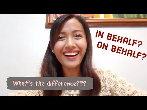 IN BEHALF or ON BEHALF? 👩‍🏫 What's the difference? Grammar Checkpoint! 📚