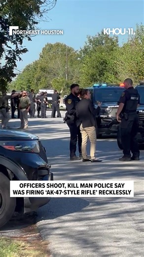 62K views · 630 reactions | We're following breaking news out of northeast Houston, where officers shot a man who they say was shooting recklessly in a yard. KHOU 11's Michelle Choi is at the scene with details as we await a news conference. https://www.khou.com/article/news/crime/houston-police-shoot-man-ak-47-style-rifle/285-4d5f3352-1710-43e9-8ee2-19e2c11c9c87?utm_medium=social&utm_source=facebook_KHOU_11_News | KHOU 11 News | Facebook