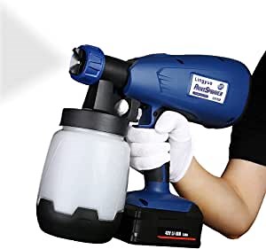 Cordless Paint Spray Airbrush 18V Cordless Spray Paint Sprayer With 5 Nozzle For Painting Car Wood Furniture Wall