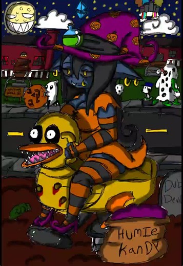 Today the wheel chose a witch so I just made a goblin witch. I liked this one. #art #digitalart #payday #speedart #color #monstergirl #tall #witch #monster #Octoberart #Octoberart2023 #goblin #shortstack #Halloweenart #cute #spookymonth