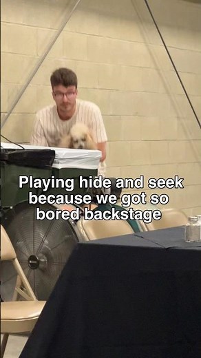 Backstage hide and seek