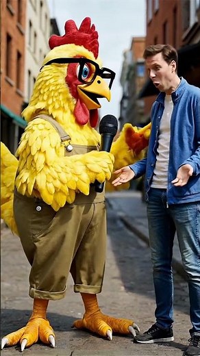 Chicken vs. Existence: “What’s the Meaning of Life?” #Shorts #Comedy