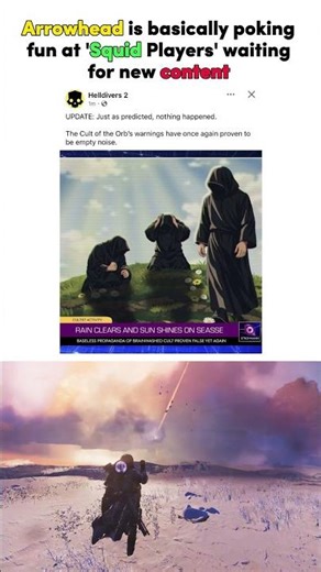 So AH is basically poking fun at Squid Players - Helldivers 2