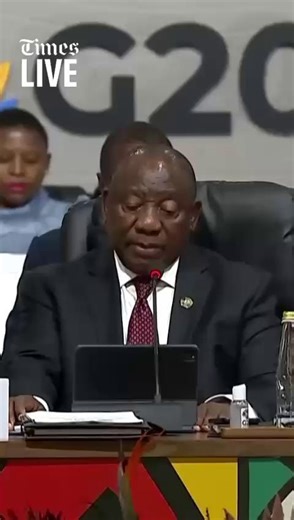 9.8K views · 230 reactions | Highlights from President Cyril Ramaphosa's opening address at the G20 Leaders' Summit. Visit our website for regular updates. | Times LIVE | Facebook