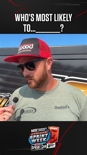 🤨 Who's Most Likely to...? In The #USAC Indiana Sprint Week Pit Area 🤣 | FloRacing