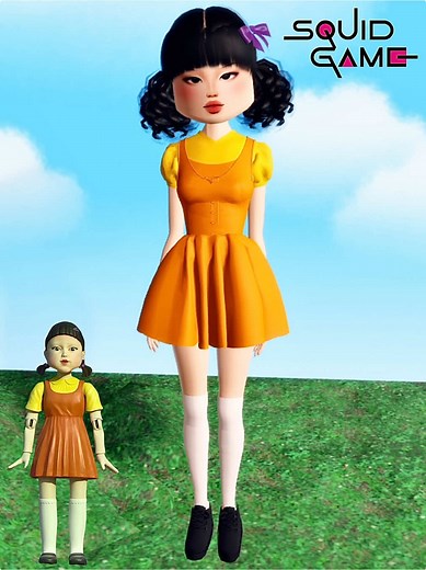Squid Game Doll in Dress To Impress Roblox