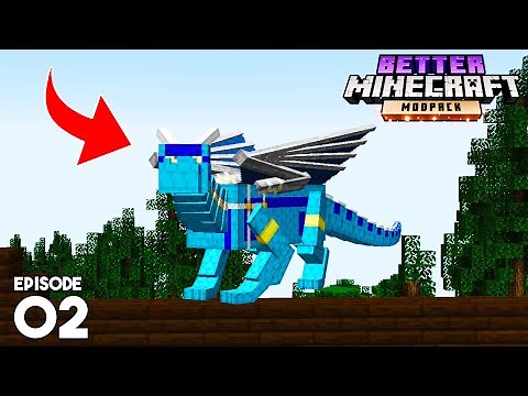 I TAMED a DRAGON In Minecraft! - Better Minecraft EP 2