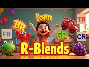 Learn R-Blends for Kids | BR CR FR GR TR | Fun Phonics & Reading Practice