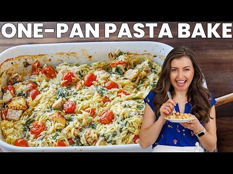 Easy One-Pan Chicken Orzo Bake – The Perfect Family Dinner!