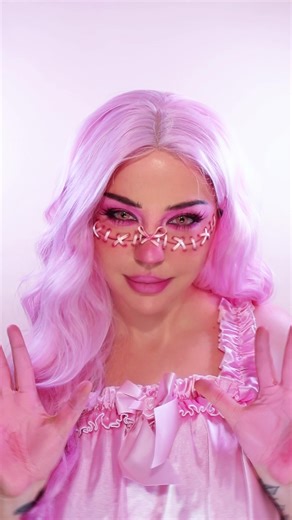 Creative Pink Makeup Transformation