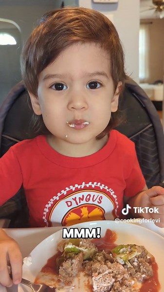 Levi Eats Golabki: Stuffed Cabbage Rolls with Tomato Sauce and Sour Cream