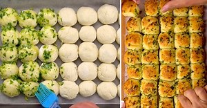 Garlic bubble bread: so tasty and fluffy!