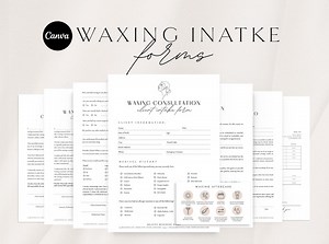 Waxing Consent Forms: Esthetician Client Intake (canva Template) - Etsy