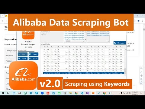 Alibaba Data Scraper v2.0 | Extract Product Names, Prices, SKUs, Images & more using Keywords