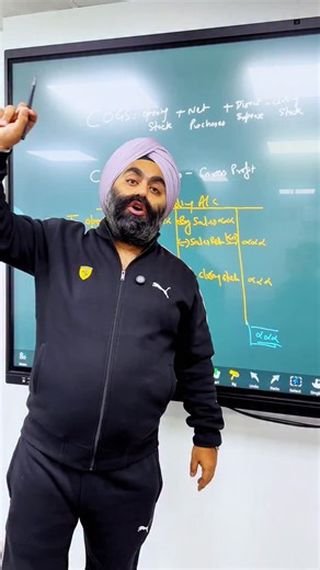 Angad Singh on Instagram: "Derivation of COGS from Trading account [Trading] [Accounts] [12th] [Angad Singh Classes][Boards] [logic] [student life] [exam] [course]"