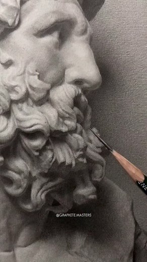 Graphite Drawing Art Gallery | Graphite pencil drawing by artist Ugly Ghost (Douyin) — a masterfully rendered study showcasing exquisite control over values, edges, and... | Instagram