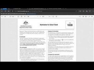 How To Fill Form 1000 Nomination For Global Talent Step By Step Full Information