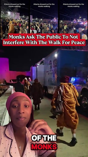 Please be respectful to the monks walk for peace !l #w #walkforpeacem#monkswalkforpeacem#monksroute