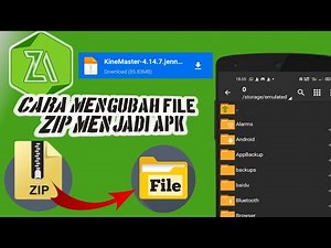 Cara Ubah file ZIP jadi APK || ZArchiver