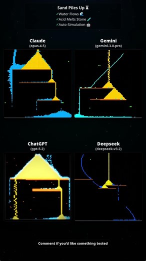 AI Coding Battle: Falling Sand Physics Engine (DeepSeek vs GPT-5) ⏳