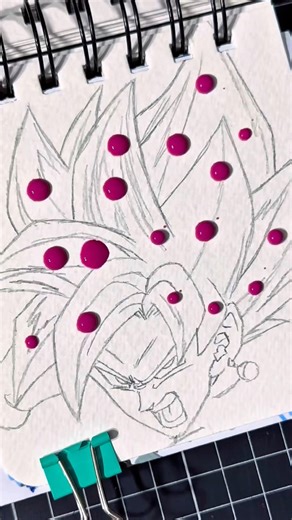 Desenhando o Goku Black Ssj Rose #drawing #gokublack #dragonball