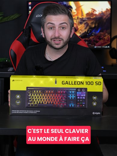 Clavier mécanique Stream Deck = Corsair Gaming Galleon 100 SD 🖤 #pcgamer #pcsetup #galleon100sd #corsairgaming #gamerentiktok
