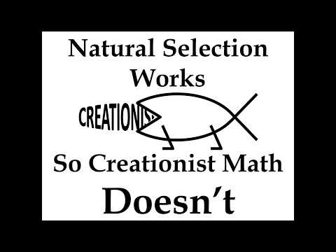 Natural Selection WORKS, so Creationist Math DOESN'T