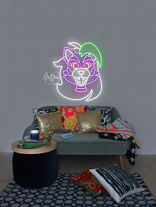FNAF Roxanne Wolf - LED Neon Sign, Custom Neon, Neon Light - Etsy