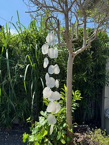 Wind Chime Made of Shell Garlands. Total Length Approx. 95 Cm. - Etsy