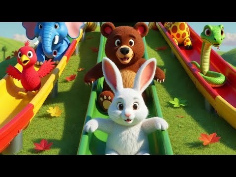 3D Animal Slide Game 🐄🐘🐅🦆