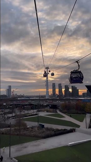 Greenwich Cable Car in London offers stunning panoramic views of the London cityscape