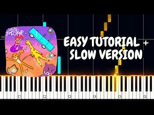 My Ordinary Life EASY TUTORIAL + SLOW VERSION (SHEET + MIDI) #myordinarylife #thelivingtombstone