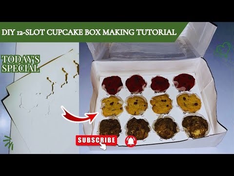 DIY Cupcake Box Tutorial | Homemade Cupcake Box From Cardboard #diycrafts #crafts #belovedcaters