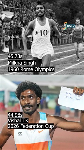 Vishal TK - inspired from the best | Milkha Singh | #athletics #sprints #sports #india #fyp
