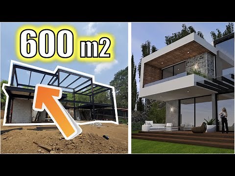 Impressive house with steel structure // El Tepozteco project - Artosketch