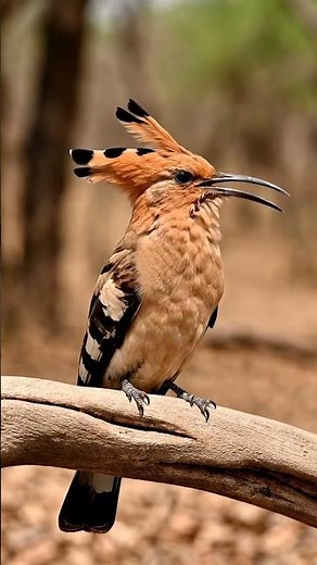 Hoopoe ASMR | Unique Crest Bird Sounds | Calm Nature Wildlife 4K