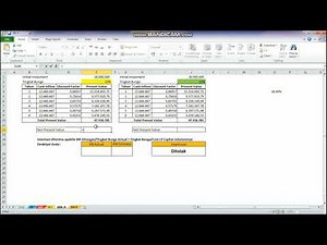 Cara menggunakan rumus NPV dan IRR di Mic. Excel