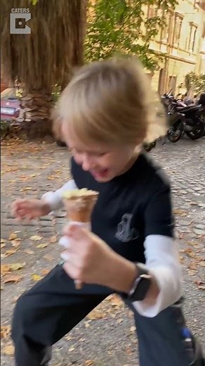 Boy drops ice cream on floor #shorts #icecream #fails