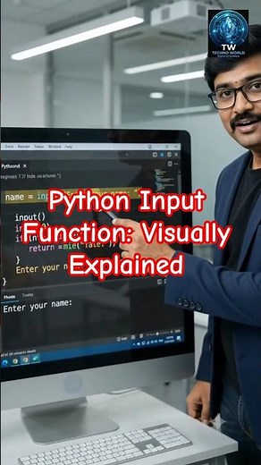 Python Input Function: Visually Explained |#Python Course